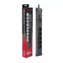 Hawk HWPS501GY Régua de tomadas 1,5m cinzento 5 tomadas Schuko