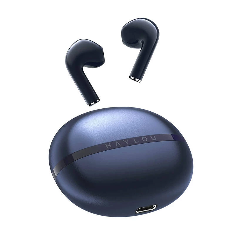 Auscultadores True Wireless HAYLOU X1 2023 com ENC, Bluetooth 5.3, drivers de 12mm, IPX4, azul-escuro
