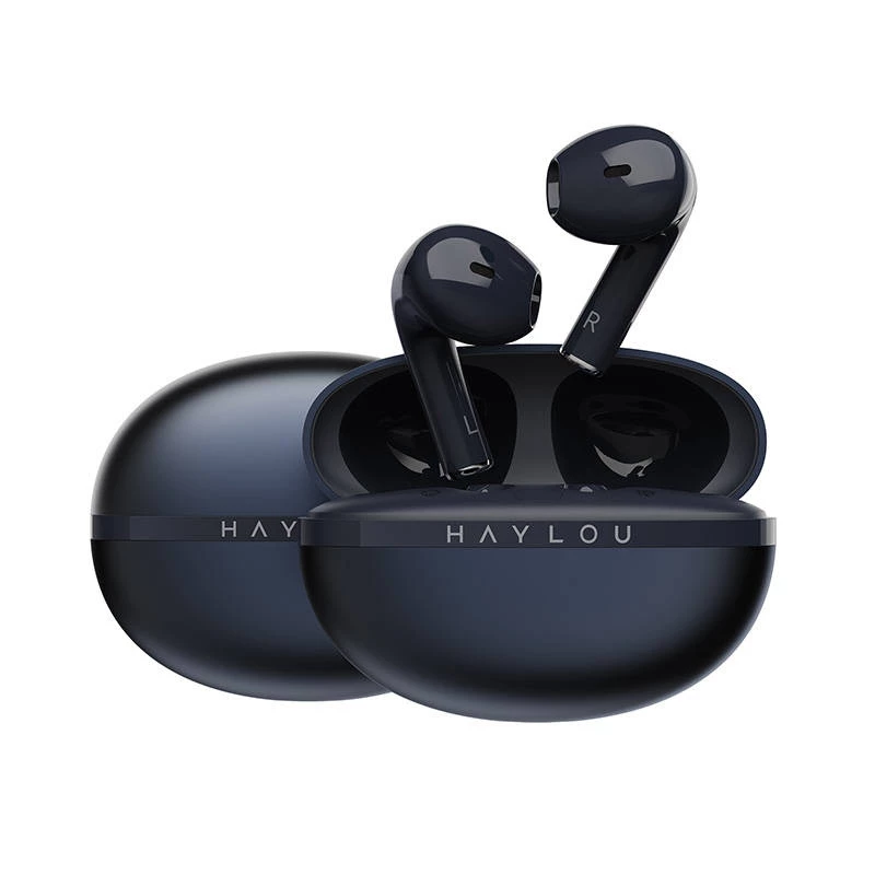 Auscultadores True Wireless HAYLOU X1 2023 com ENC, Bluetooth 5.3, drivers de 12mm, IPX4, azul-escuro