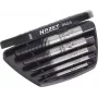 HAZET 840/8 Conjunto de extratores de parafusos M3 - M45, 8 peças, espiral esquerda, aço de ferramenta de alta qualidade, em mala de plástico