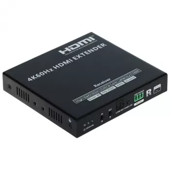 Recetor extensor HDMI 4K@60Hz 70m sobre CAT6/7 PoC IR