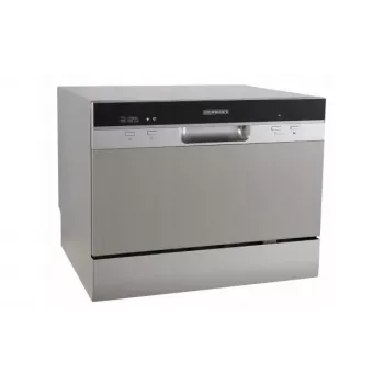 Máquina de lavar louça de instalação livre HEINRICH'S 8840, 12 conjuntos de louça, 6 programas de lavagem, prateado