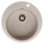 HELIKA Lava-loiça Clarus SR100-110W Compósito de granito cozinha preto 780x500mm