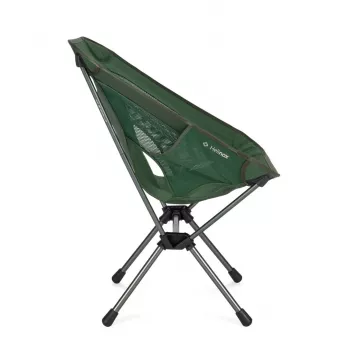 Cadeira de campismo dobrável Helinox Chair One (re) - verde-floresta, poliéster 600D reciclado, estrutura de alumínio DAC, capacidade de carga 145 kg