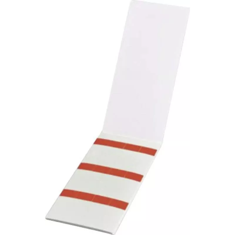 HellermannTyton etiquetas autolaminadas HELASIGN para marcação de cabos, vermelho/transparente, 19 x 38 mm, 60 etiquetas (10 folhas de 6 cada), PVC 598-31402