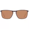 Óculos de sol Helly Hansen HH5004-C01-57 homem retangulares, armação preta, lentes cinzentas, 57/18/140 mm