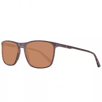 Óculos de sol Helly Hansen HH5004-C01-57 homem retangulares, armação preta, lentes cinzentas, 57/18/140 mm