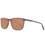 Óculos de sol Helly Hansen HH5004-C01-57 homem retangulares, armação preta, lentes cinzentas, 57/18/140 mm