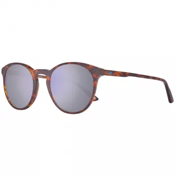 Óculos de sol de mulher Helly Hansen HH5010-C04-50, armação retangular de acetato, lentes de policarbonato cinzentas fumadas, 50/22/140 mm