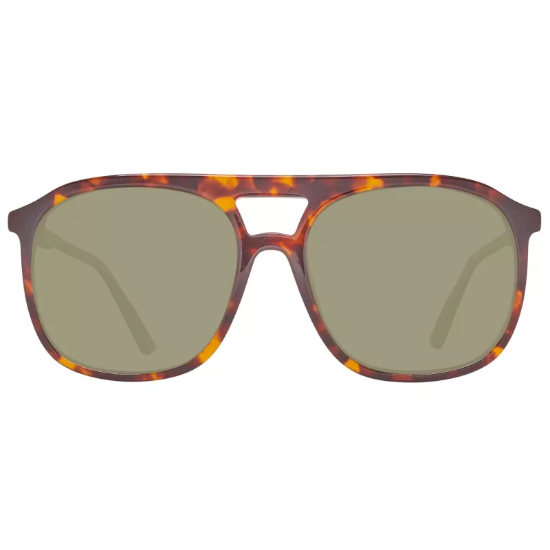 Óculos de sol retangulares desportivos de homem HELLY HANSEN HH5019-C02-55, preto mate, lentes cinzento fumo, 55/17/140 mm