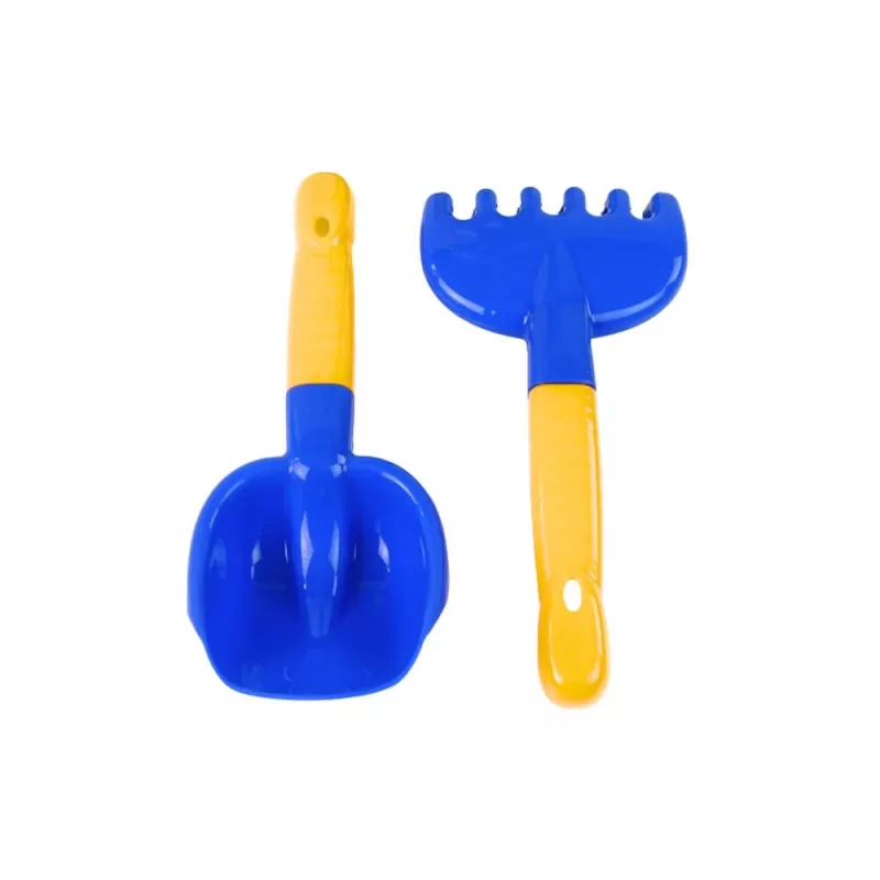 HEMAR Conjunto de ancinho de areia, espátula, bicolor, 2 unid. misto