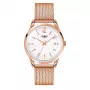 Relógio Henry London unissexo HL39-M-0026 39mm aço inoxidável mostrador prateado pulseira milanesa