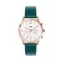 Relógio de mulher HENRY LONDON HL39-CS-0144 40 mm aço inoxidável bracelete de pele verde