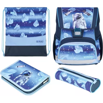 Conjunto de mochila escolar Herlitz Loop Plus Cosmic Explorer