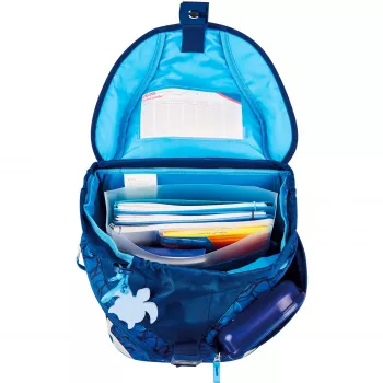 Mochila escolar Herlitz Primary School SoftLight Plus GREENline Deep Sea