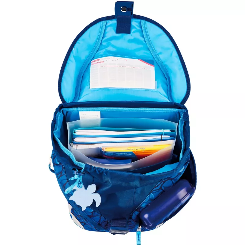 Mochila escolar Herlitz Primary School SoftLight Plus GREENline Deep Sea