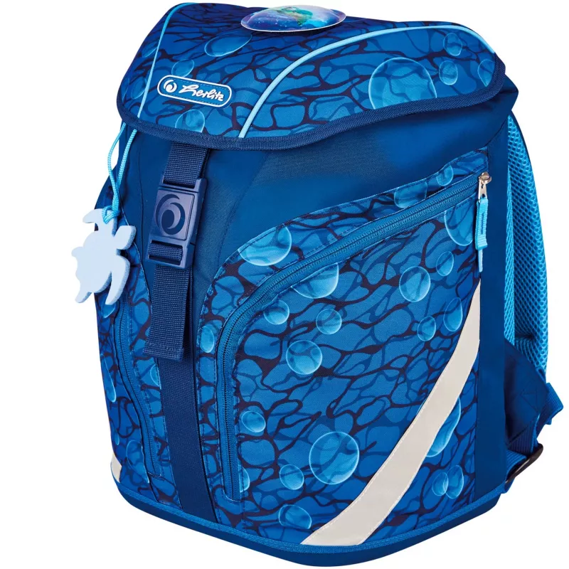 Mochila escolar Herlitz Primary School SoftLight Plus GREENline Deep Sea