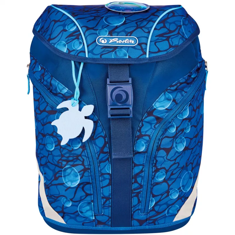 Mochila escolar Herlitz Primary School SoftLight Plus GREENline Deep Sea