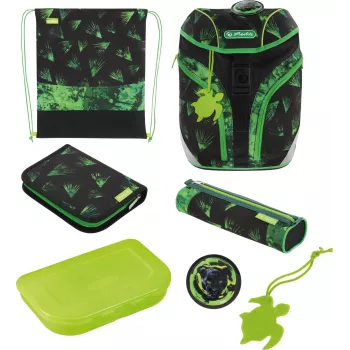 Mochila escolar Herlitz SoftLight Plus Greenline Explorer