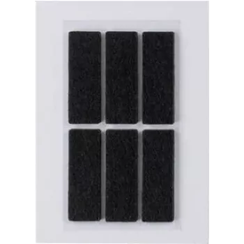HERMA 15187 etiquetas retangulares autoadesivas pretas 100 x 150 mm, pack de 6