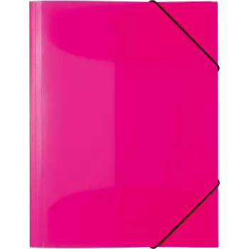 HERMA 19657 dossier A4 polipropileno rosa com proteção metálica nos cantos, 80 mm lombada, capacidade para 600 folhas