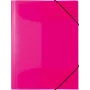 HERMA 19657 dossier A4 polipropileno rosa com proteção metálica nos cantos, 80 mm lombada, capacidade para 600 folhas