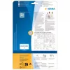 HERMA 8016 Etiquetas de poliéster cristalinas brilhantes A4 45,7 x 21,2 mm 1200 etiquetas