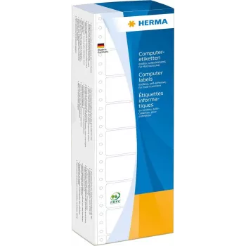 HERMA 8207 Etiquetas de computador A4 brancas perfuradas 35,7 x 68,6 mm 4000 etiquetas