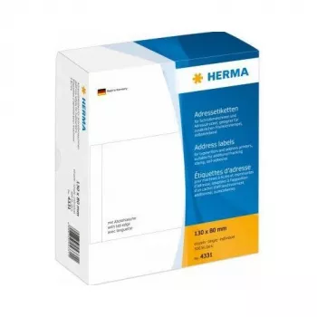 HERMA etiquetas de endereço brancas 130x80 mm papel 500 unidades