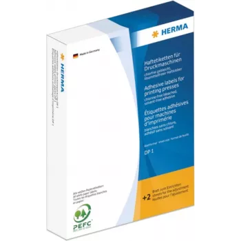 Etiquetas redondas de papel mate amarelas HERMA DP1 19 mm de diâmetro, 10000 etiquetas por rolo, adesivo permanente, para sistemas automáticos de etiquetagem 2741