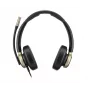 Hewlett Packard Poly Mission 820 auscultadores estéreo USB com fio e microfone de arco com cancelamento de ruído - preto