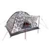 Tenda de cúpula High Peak Beaver 3 camuflagem - 3 pessoas, impermeável 2000mm, varas de fibra de vidro