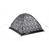 Tenda de cúpula High Peak Beaver 3 camuflagem - 3 pessoas, impermeável 2000mm, varas de fibra de vidro