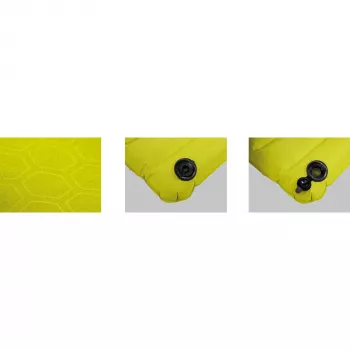 Colchão de ar High Peak Dallas Single 41032, Citronelle/amarelo, bomba integrada