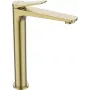 Misturadora monocomando de lavatório alto High Peak Nestos Dourado Escovado