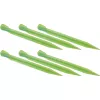 High Peak Estaca de tenda em plástico Glow Worm, 6 unidades (Verde-claro, 20 cm)
