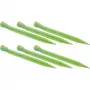 High Peak Estaca de tenda em plástico Glow Worm, 6 unidades (Verde-claro, 20 cm)