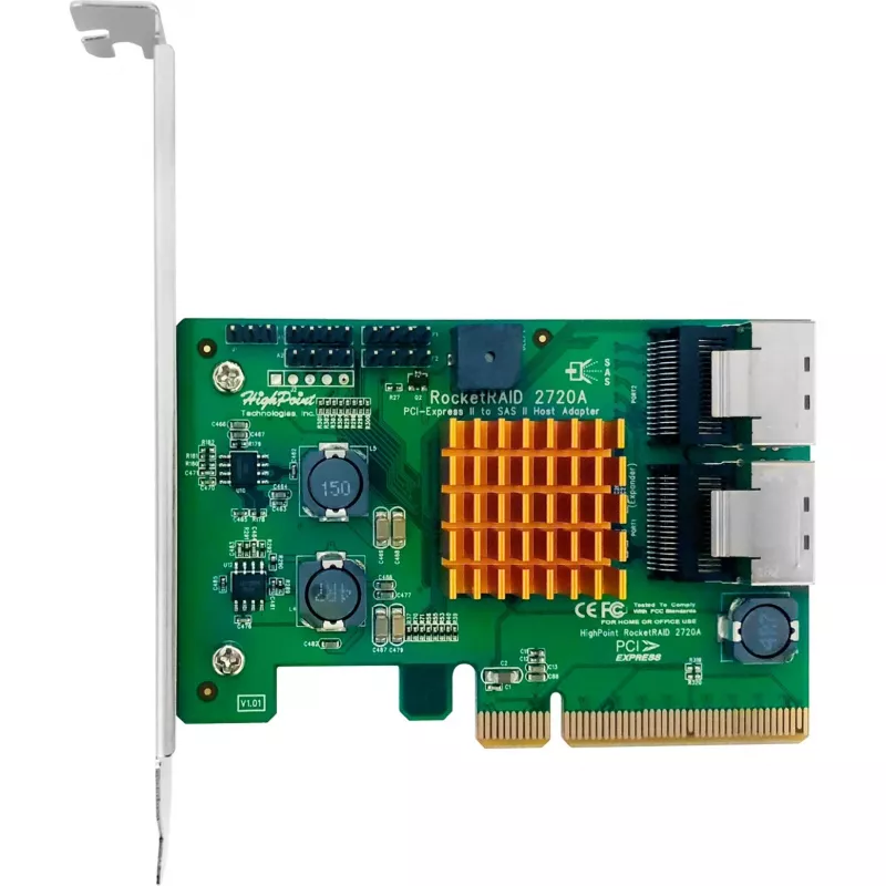 HIGHPOINT RocketRAID 2720A Controlador RAID PCIe 2.0 x8 SAS/SATA 6Gb/s