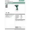 HIKOKI WH18DD 18V aparafusadora de impacto a bateria, 0-3200 rpm, 0-400 IPM