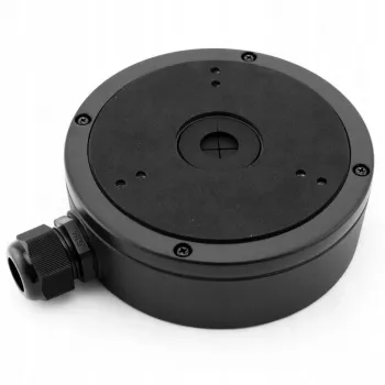 Caixa de ligação Hikvision DS-1280ZJ-S-Y para câmaras dome (preto, liga de alumínio)