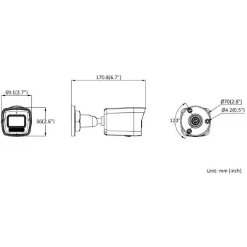 Câmara IP Hikvision DS-2CD1023G2-LIU(2.8MM)PL Smart Hybrid Light - 1080p