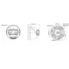 Câmara IP Turret Hikvision DS-2CD1383G2P-LIUF/SL 8 MP Smart Hybrid Light com áudio bidirecional, objetiva 2,0 mm