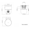 Hikvision DS-2CD1F47G3H-LIUF/SX 4 MP ColorVu 3.0 câmara de rede pan-tilt, objetiva de 2,8 mm, áudio bidirecional, iluminação IR/luz branca 30 m, IP66