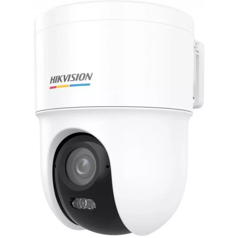 Hikvision DS-2CD1F47G3H-LIUF/SX 4 MP ColorVu 3.0 câmara de rede pan-tilt, objetiva de 2,8 mm, áudio bidirecional, iluminação IR/luz branca 30 m, IP66