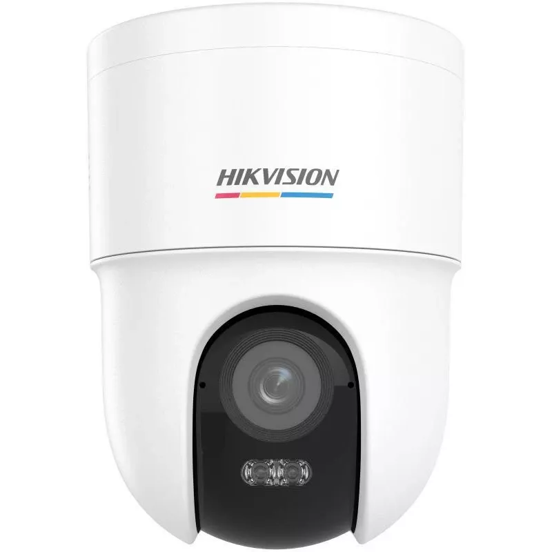 Hikvision DS-2CD1F47G3H-LIUF/SX 4 MP ColorVu 3.0 câmara de rede pan-tilt, objetiva de 2,8 mm, áudio bidirecional, iluminação IR/luz branca 30 m, IP66