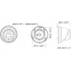 Hikvision DS-2CD2343G2-LI2U(2.8mm) câmara IP turret 4MP, Live-Guard, AcuSense, preto
