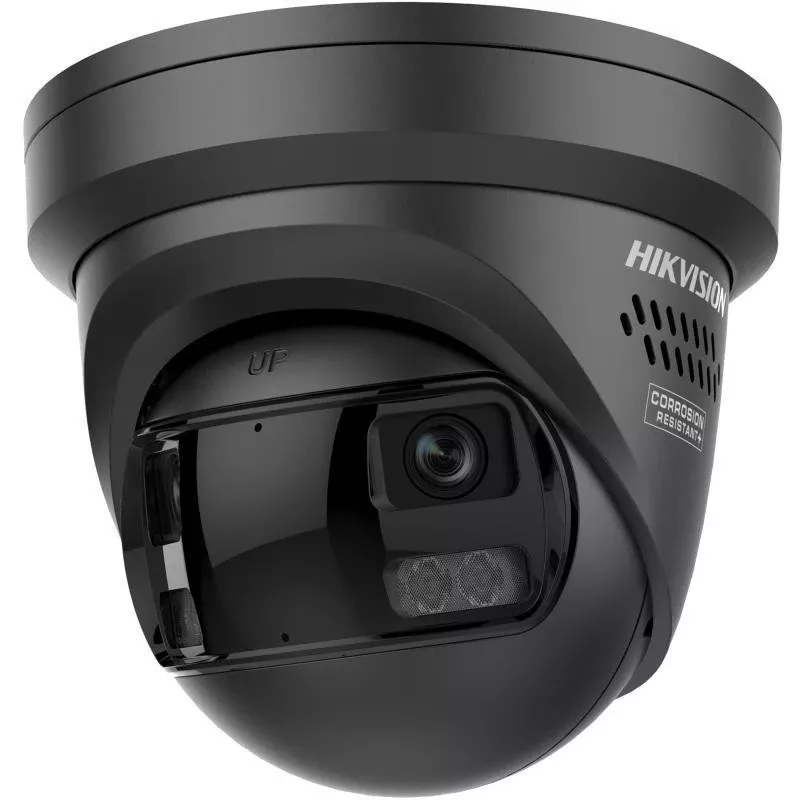 Hikvision DS-2CD2363G2P-LISU/SL câmara de rede panorâmica AcuSense 180°, objetiva 2×4mm, 3840×1080, preto DS-2CD2363G2P-LISU/SL(180°)(O-STD)/BLACK