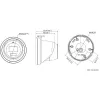 Hikvision DS-2CD2366G2H-IU 2,8mm Câmara IP turret AcuSense 6MP Preta