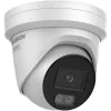 Câmara de rede turret exterior Hikvision DS-2CD2367G3-LIS2UY/SL 2.8mm 6MP com AcuSense, áudio bidirecional e luz branca