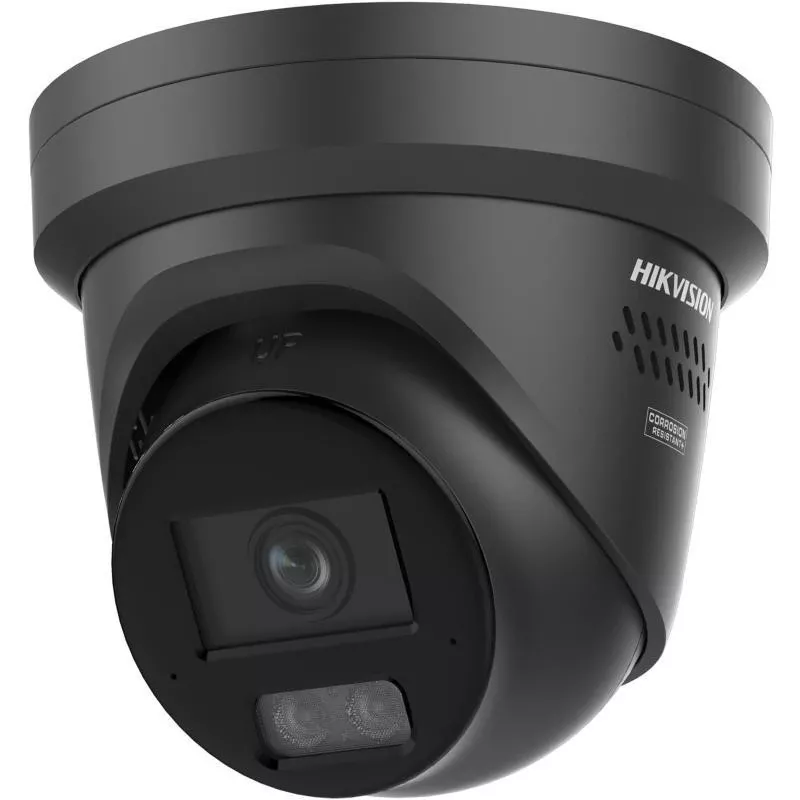 Hikvision DS-2CD2367G3-LIS2UY/SRB câmara de rede turret 6MP AcuSense, 2,8 mm, preta